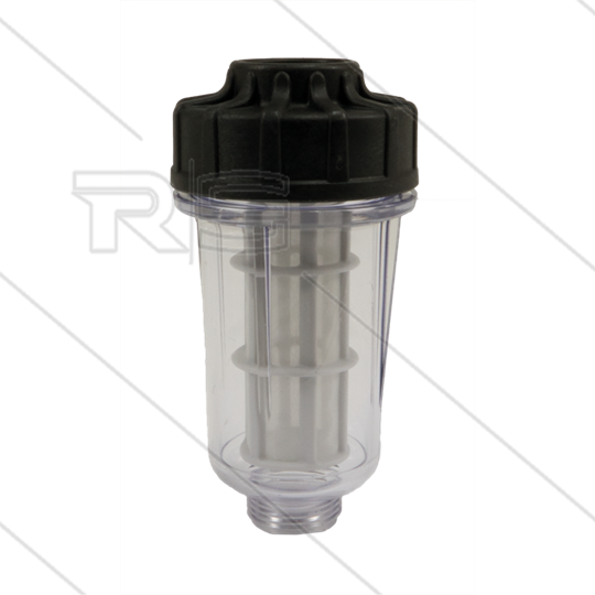 FPL Kunststoff Filter - 120 mµ - 10 bar - 80 l/min - max 40°C - 3/4&quot; IG x 3/4&quot; AG