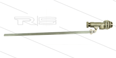 Schwimmerventil - Messing - ohne Schwimmerball - max 12 Bar - L=650mm - max 60°C - 1 1/2&quot;AG