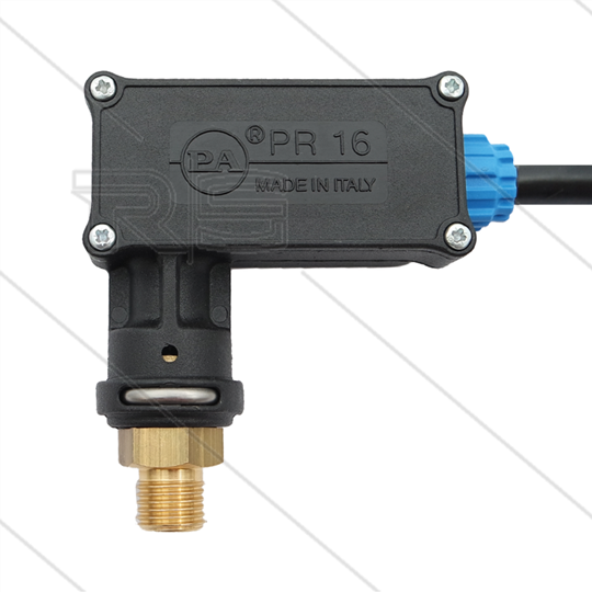 PR16 - Druckschalter - 1/4" AG - Einschaltdruck 15 Bar - max 350 Bar - (Blaue markierung)