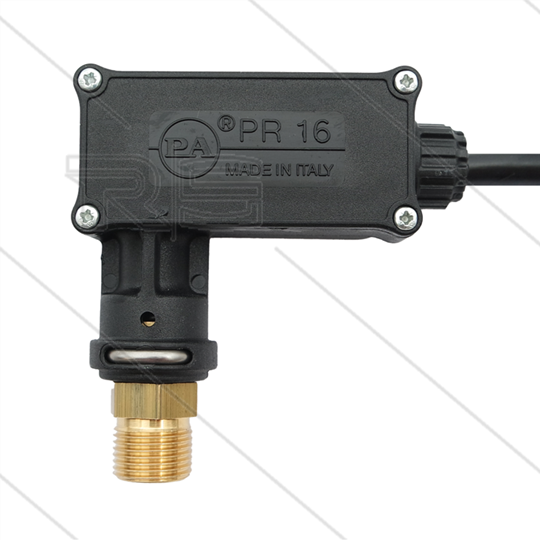 PR16 - Druckschalter - Edelstahl 1/4" AG - Einschaltdruck 40 Bar - max 350 Bar - (schwarze markierun