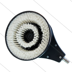 SR8 rotierende Waschbürste - Düse 3,0mm - Nylon Weiß - max 30 Bar - 15 bis 30 l/min - 1/4&quot; AG