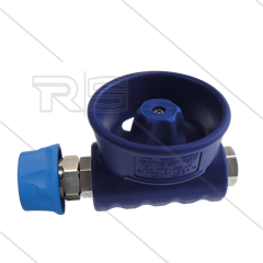 Kugelhahn 1/2&quot; - RPS - mit Schutz  - Edelstahl 303 - 24 Bar - max 90°C - 1/2&quot; IG x ST3100