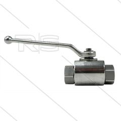 Kugelhahn 3/8&quot; - Edelstahl 316 - 500 Bar - 2 x 3/8&quot; IG
