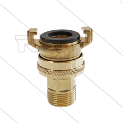 Saugkupplung - Messing - Geka - 3/4&quot; AG
