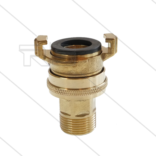 Saugkupplung - Messing - Geka - 3/4&quot; AG