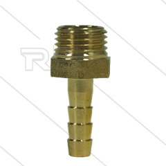 Schlauchtülle - Messing - Ø6mm - 1/4&quot; AG