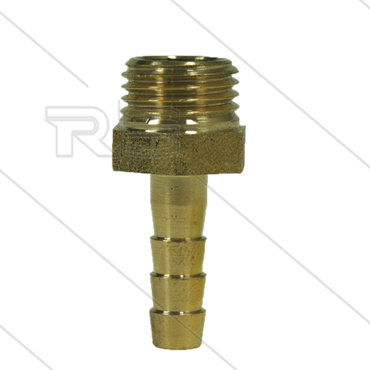 Schlauchtülle - Messing - Ø6mm - 1/4&quot; AG