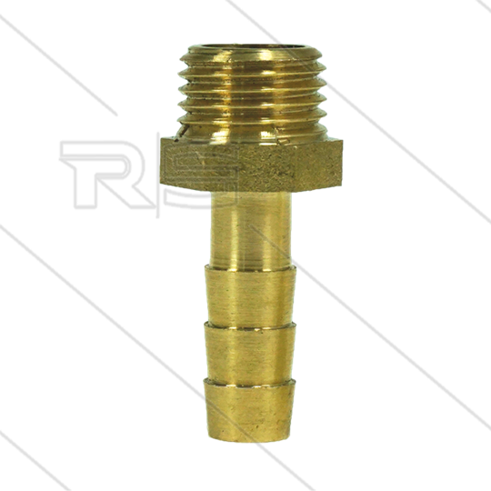 Schlauchtülle - Messing - Ø8mm - 1/4&quot; AG