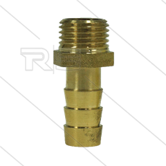 Schlauchtülle - Messing - Ø10mm - 1/4&quot; AG