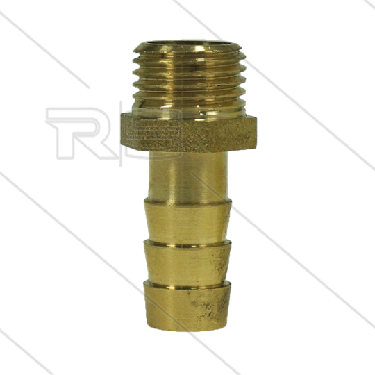 Schlauchtülle - Messing - Ø10mm - 1/4&quot; AG