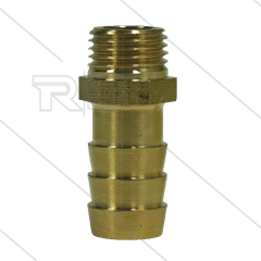 Schlauchtülle - Messing - Ø13mm - 1/4&quot; AG
