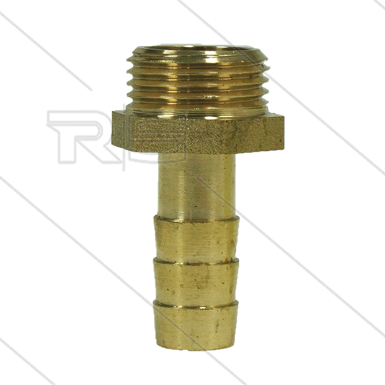 Schlauchtülle - Messing - Ø10mm - 3/8&quot; AG