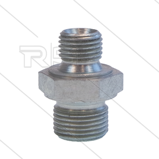 Reduziernippel - Stahl - 1/4&quot; AG x 3/8&quot; AG - BSP