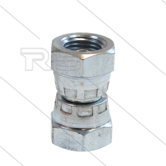 Überwurfverschraubung - Stahl - 2 x 3/8" IG 