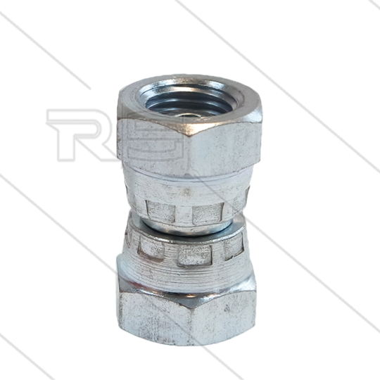 Überwurfverschraubung - Stahl - 2 x 1/2" IG 