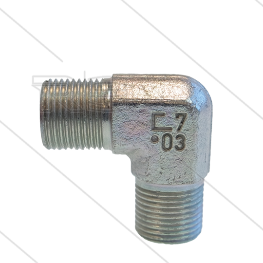 Winkel - Stahl - 2 x 3/8&quot; AG - BSP