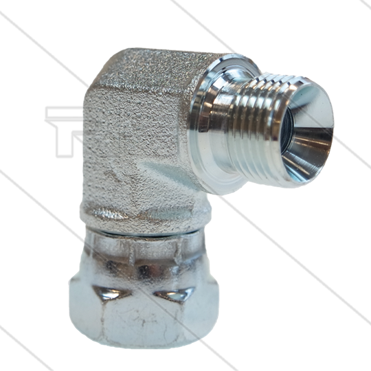Winkel Stahl - 3/8&quot; DKR x 3/8&quot; AG - BSP