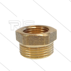 Reduziernippel - Messing - 3/4&quot; AG x 1/4&quot; IG