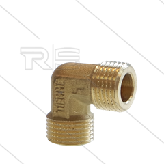 Winkel - Messing (ND) - 2 x 1/2&quot; AG