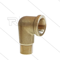 Winkel - Messing (ND) - 1/4&quot; IG x 1/4&quot; AG