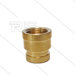 Muffe reduziert - Messing - 1/2&quot; IG x 3/8&quot; IG