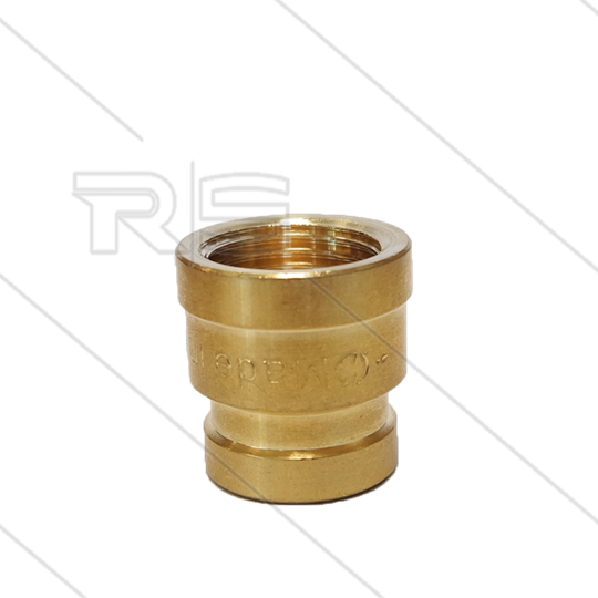 Muffe reduziert - Messing - 1/2&quot; IG x 3/8&quot; IG