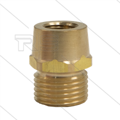 Gegennippel - Messing - 400 Bar - Ø14mm - max 150°C - 1/4" IG x 1/2" AG 