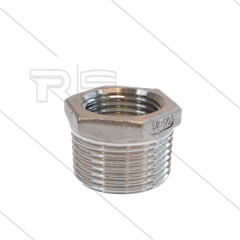 Reduziernippel - Edelstahl - 3/4" AG x 1/2" IG 