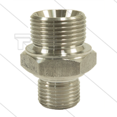 Reduziernippel - Edelstahl - max 200 Bar - 1" AG x 3/8" AG