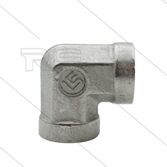 Knie - RVS - 2x 1/2"bi - 400 Bar