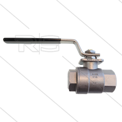 Kugelhahn 3/4&quot; - Edelstahl 316 - 100 Bar - 2 x 3/4&quot; IG