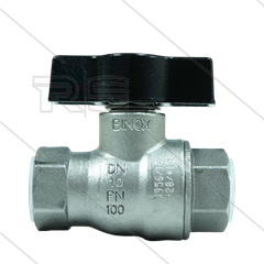 Kugelhahn 1/2&quot; - T-Griff - Edelstahl 316 - 100 Bar - 2 x 1/2&quot; IG