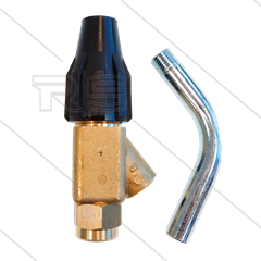 Sandstrahlkopf - Inter No.4 - 0.100 - 70 bis 250 Bar - 14,7 bis 27,8 l/min - L=110mm - max 60°C