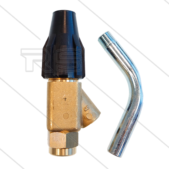Sandstrahlkopf - Inter No.4 - 0.100 - 70 bis 250 Bar - 14,7 bis 27,8 l/min - L=110mm - max 60°C
