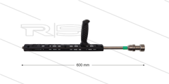 RP72 Schaumlanze - L=60cm - Düse 2,0 - 1/4&quot; AG - grüne Markierung - (< 15 l/min)