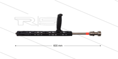 RP72 Schaumlanze - L=60cm - Düse 3,2 - 1/4&quot; AG - roten Markierung - (> 26 l/min)