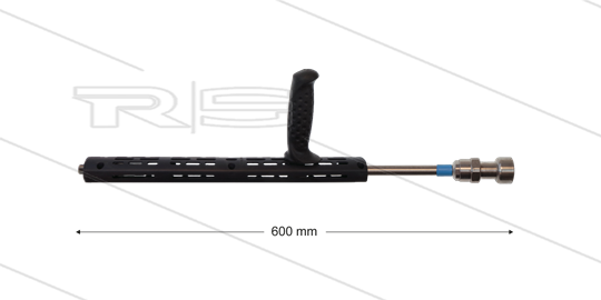 RP72 Schaumlanze - L=60cm - Düse 2,7 - 1/4&quot; AG - blaue Markierung - (< 26 l/min)