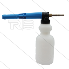 LS10 - Schaumlanze - blau mit Flasche 2 Ltr - Düse 2,1mm - 60 bis 200 Bar - 20 bis 30 l/min - mit KEW Stecknippel