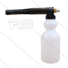 LS12 - Schaumlanze - schwarz mit Flasche 2 Ltr - Düse 2,1mm - 90 bis 200 Bar - 20 bis 30 l/min