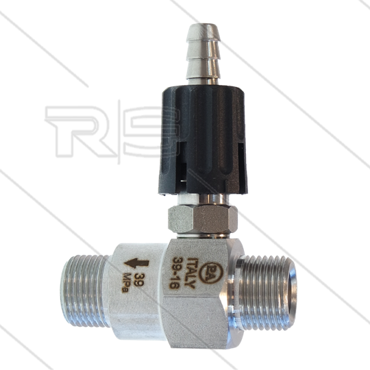 Chemieinjektor - Edelstahl - Einstellbar - Ø1.8mm (090) - 350 Bar - 30 l/min - max 90°C - 2 x 3/8&quot;