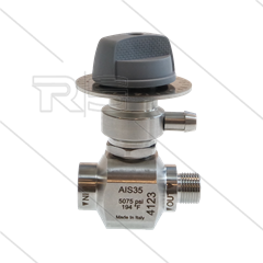 AIS35 - Schauminjektor - VA - Einstelbar - 310 Bar - ohne Düsensatz - mit Schlauchtüle 7 mm