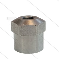 Düsenschutz 1/4" IG - mit Aussensechskant SW32 - Edelstahl