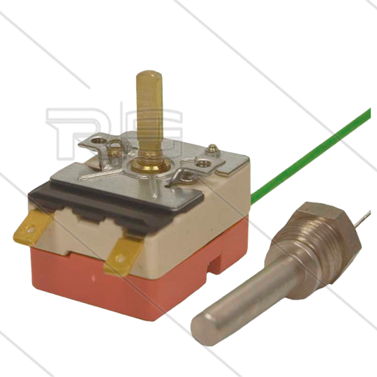 Thermostat - Typ EGO 55.13039.200 - 0 bis150°C - Capilair 920mm - Fühler: Ø8mm L=45mm - 3/8&quot; AG