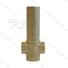 Thermostat Adapter PS1 - Messing - 1/2&quot; IG unten - 3 x 3/8&quot; IG - 280 Bar - max 160°C - L=107mm