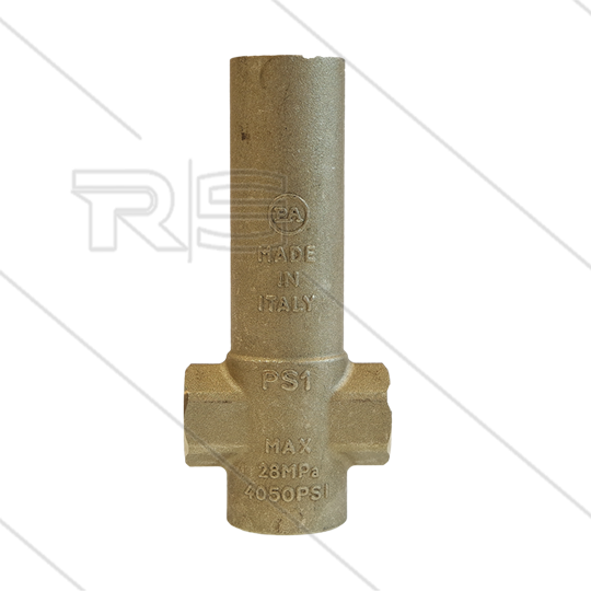 Thermostat Adapter PS1 - Messing - 1/2&quot; IG unten - 3 x 3/8&quot; IG - 280 Bar - max 160°C - L=107mm