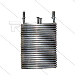 Heizschlange Portotechnica - Abstand der Anschlüsse: 250mm - Rohr Ø17 - H: 480mm x Ø300mm