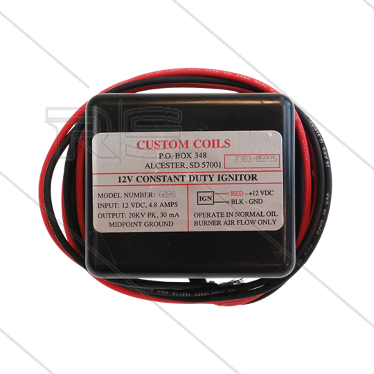 Zündtrafo Tecno.mec - Custom Coils 6098 - Primair: 12V DC / 4,8A - Secundair: 20kV / 30mA
