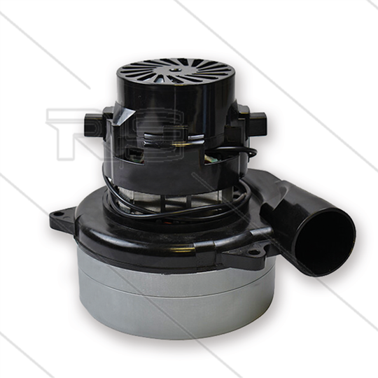 Saugerturbine - 450 W - 24V - Bauart Bypass - mit Abluftrohr - GH=169mm - TBH=73mm - Ø144mm