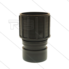 Schlauchmuffe - für Kesselseite - Slauchseite Ø38mm - Kesselseite Ø49mm