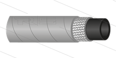 HD-Schlauch 1SC-10 (3/8&quot;) - grau - 250 Bar - Ø15,6mm - 150°C
